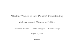 Attacking Women or their Policies? Understanding Violence against Women in Politics